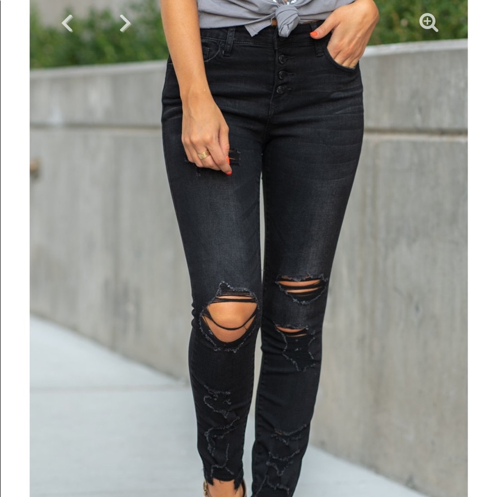 NWT Vervet black skinny jeans size 15/32
